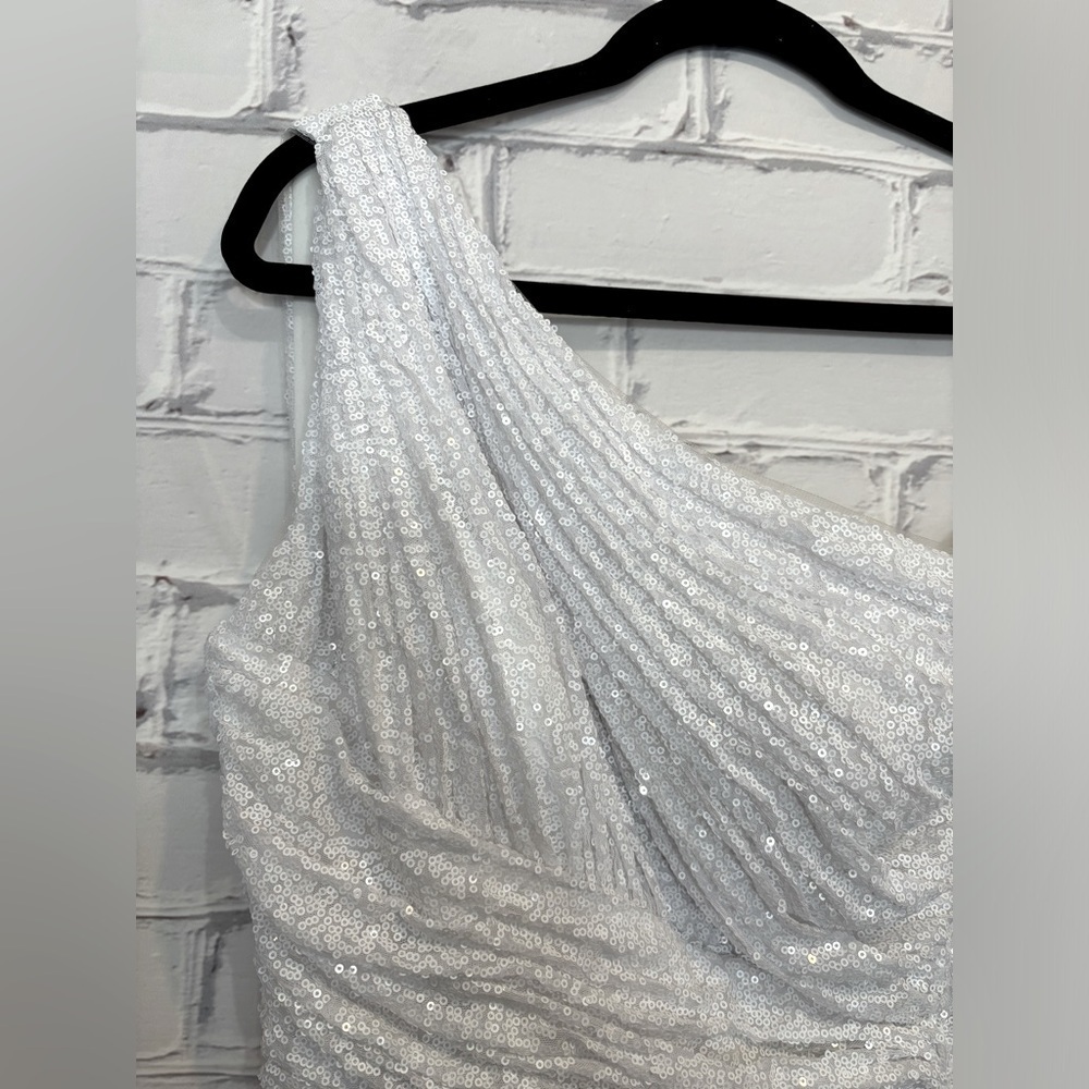 RENE RUIZ COLLECTION ONE SHOULDER SEQUIN COCKTAIL size 8 - Picture 4 of 9